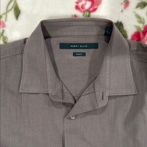 Perry Ellis Men's Gray Shirt
